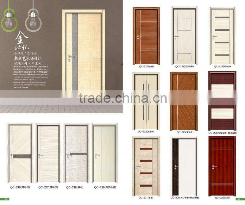 Luxurious design melamine board interior room door