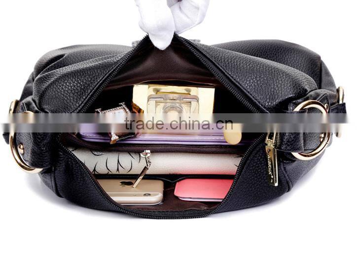 2016 new model lady handbag shoulder bag genuine cowhide leather lady handbag clutch bag
