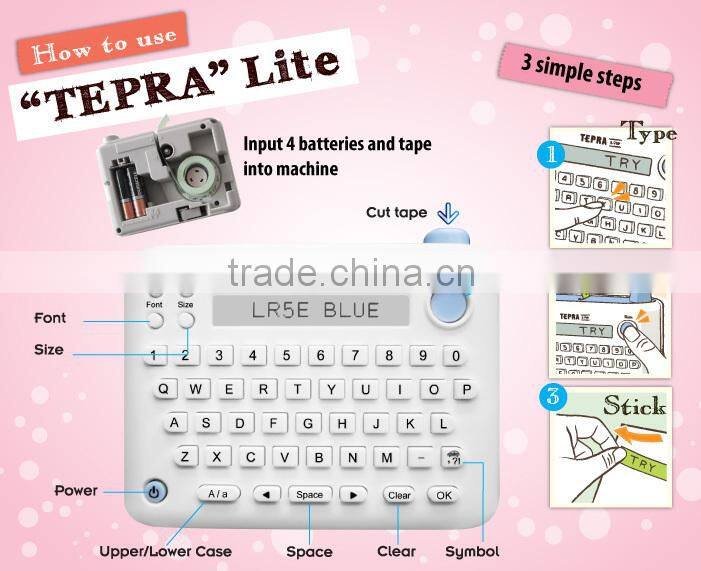 Tepra Lite LR5E, Handheld Label Printer