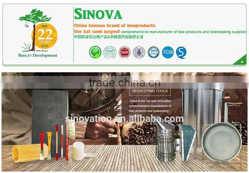 Yellow color plastic pollen collector for beekeeping