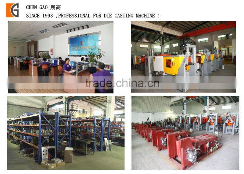 22 years history CHEN GAO brand 130T hot chamber die casting machine