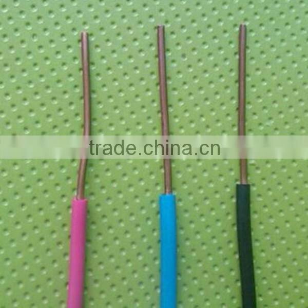 electrical wire BV/BLV pvc insulated 1.5/2.5/4/6/10/16 mm2 solid copper building wire