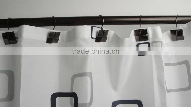 2015 Hot sale shower curtain hooks set for bathroom , best price shower curtain hooks/ custom shower curtain Hooks