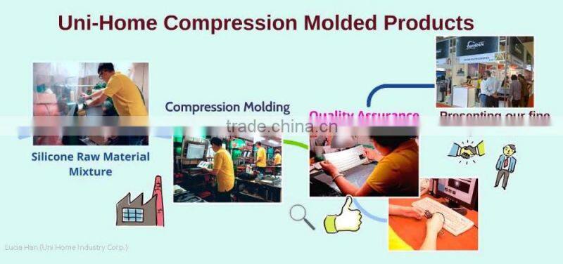 Taiwan made Compression molding silicone keypad for remote controller
