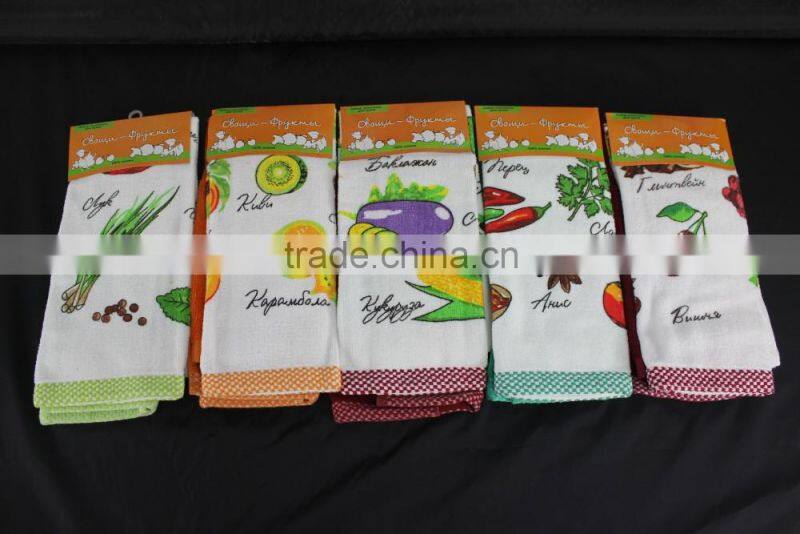 china product wholesale terry kitchen towels with custom printing