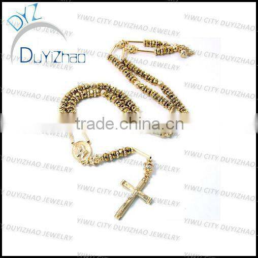 Fashion silver crystal rosary