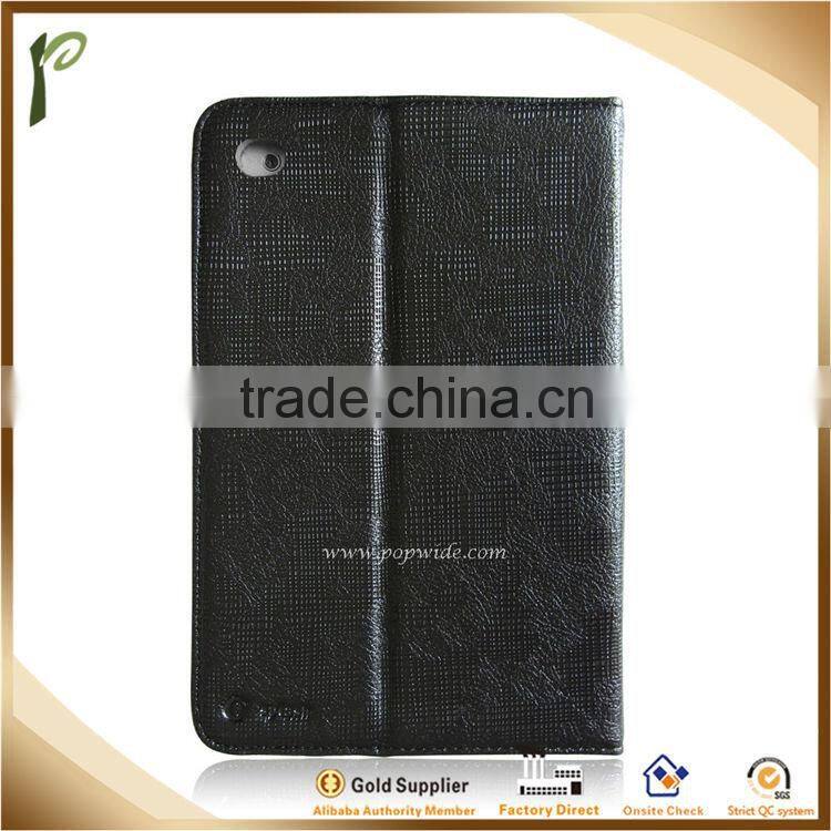 Popwide newest PU Case for ipad air2 With Retro Embossing, case for ipad air2