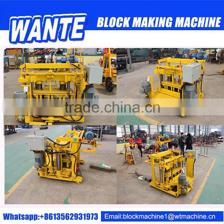 Bottom Price QT40-3 Small Multifunctional Moving Egg Laying Block Brick Making Machine