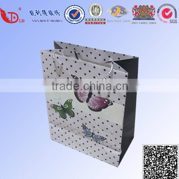 Cheap printed paper shopping packing bags