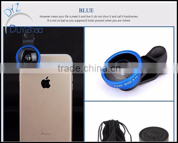 Wholesale Universal Clip-on 0.4x Super Wide Angle Phone Lens for IPhone Ipad Samsung Mobile Phone Camera Lens