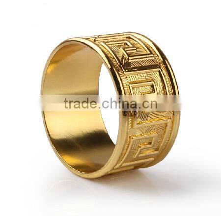 fashionable metal alloy napkin rings