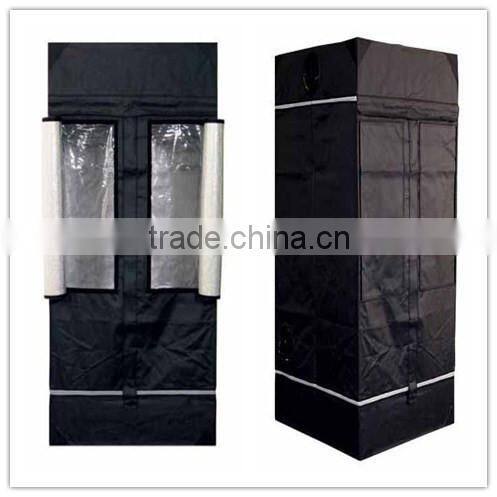 PVC Free 600D Hydroponic Grow Tent for Dark Room Uses 240 x 240 x 200 cm