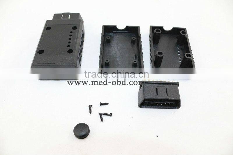 ELM327 OBD2 Connector J1962m Plug with Enclosure 16pin Male Connector