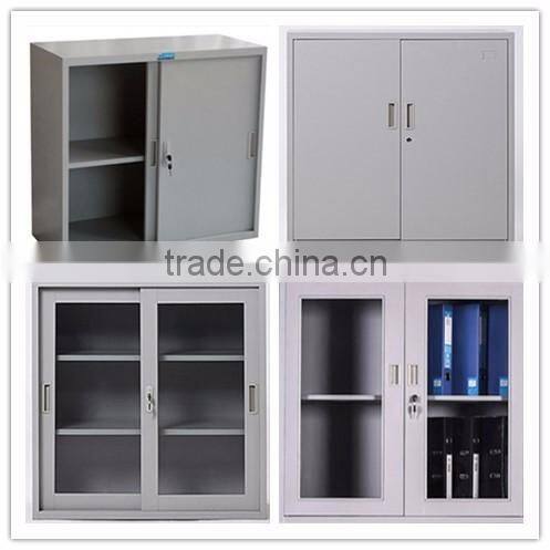 Office furniture with rolling door low metal storage cabinets