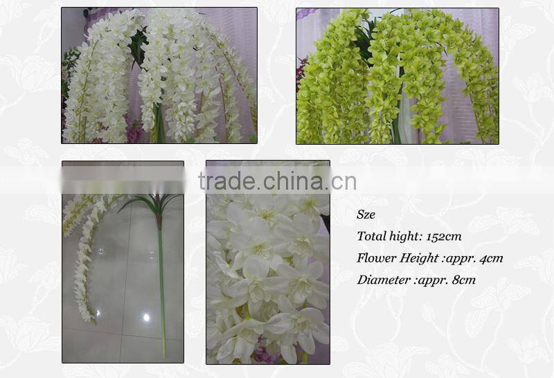 giant violet cymbidium orchid silk flower