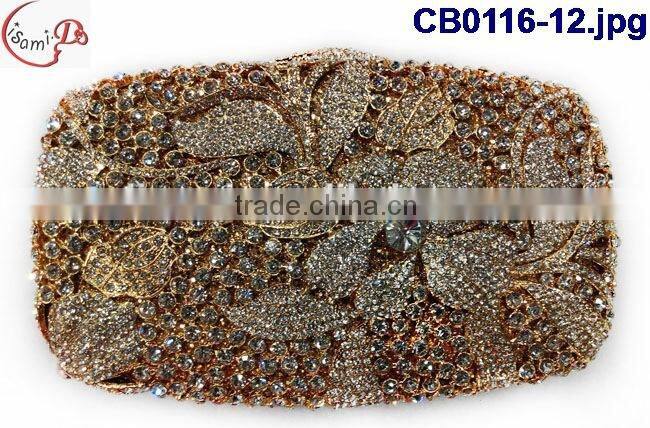 Multicolor and too beans/stones of shinning bag for weeding party CB0116-13