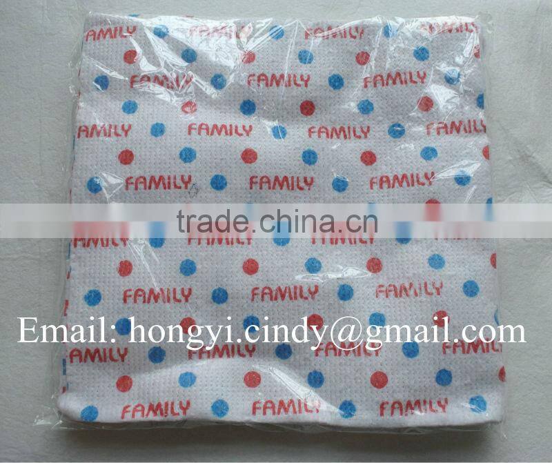 Printed 100%cotton stitch bonded nonwoven cotton floor towels