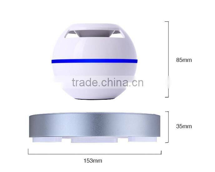 Oem high quality new design mini wireless Magnetic levitation stereo music bluetooth bluetooth speaker for ipad/iphone