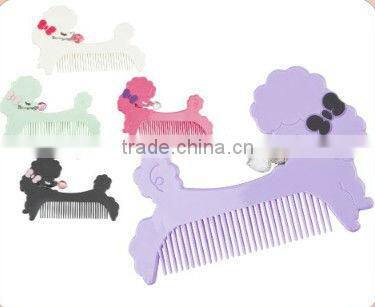 Plastic dog shape hair brush