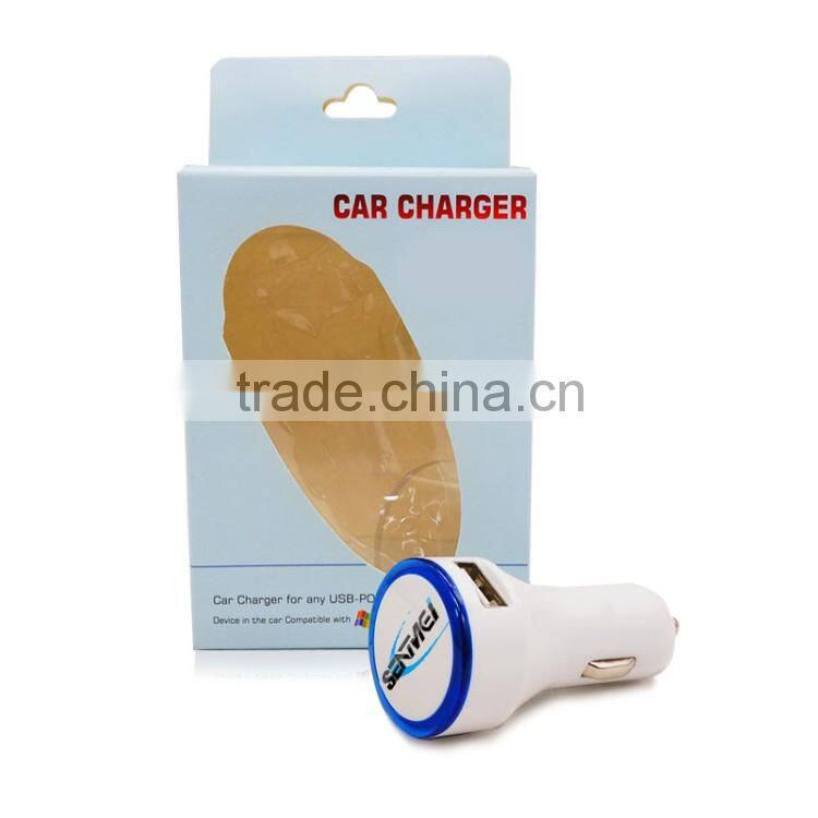 wholesale 5V2.1A dual usb car charger for all smart phone