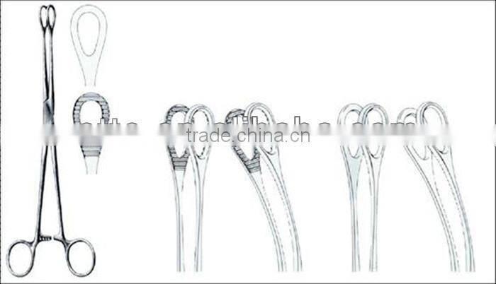 Stainless steel surgical uterine forcep