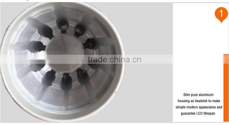 SAA dimmable led track light gold white and balck inner ring optional