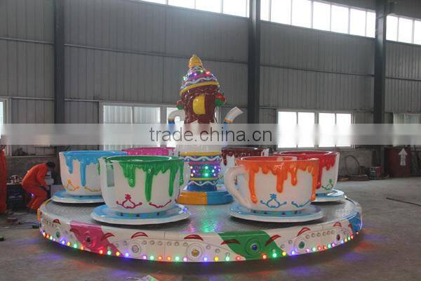 China manufacturer high quality funny amusement park rides, rotating coffee cup rides for kids