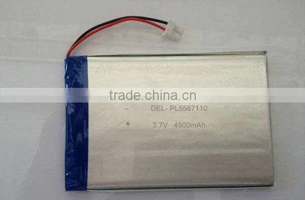 china manufacturer 3.7V 4500mAh tablet PC li po battery