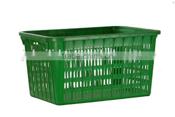 2016 hot sale plastic vegetable crate with handle