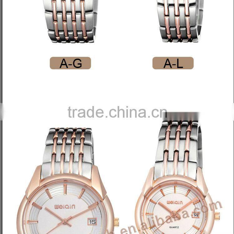 2013 New Sapphire Glass All Stainless Steel Couple's Branded Watch