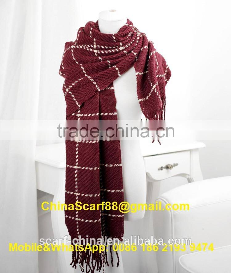 Wholesale winter wool blend scarf
