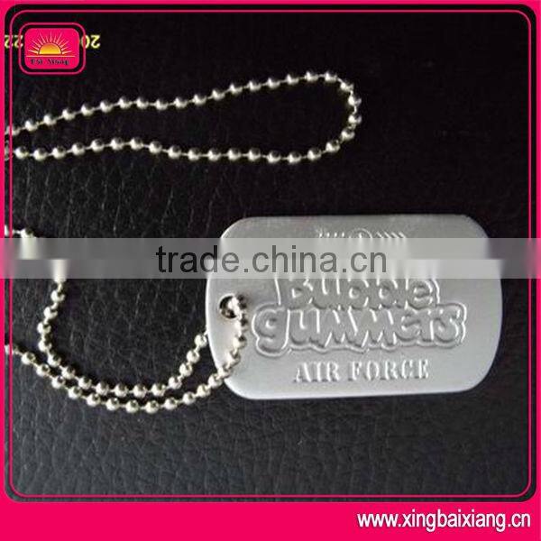 Custom anodized aluminum dog tag with laser engraving