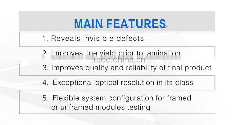 Automatic Solar Panel Tester Relible 16 Megapixels Camera Electroluminescence El Defect Tester