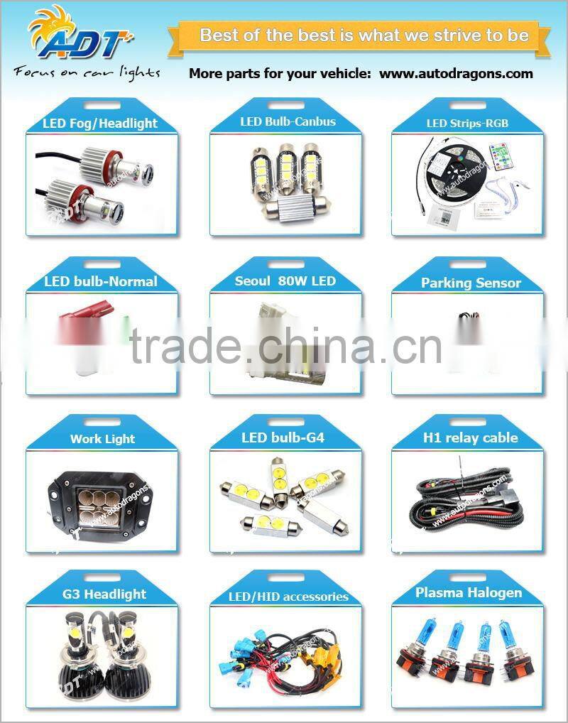 2X Bright 6LED 12V Super White Car Driving Lamp Fog DRL Daytime Running Light