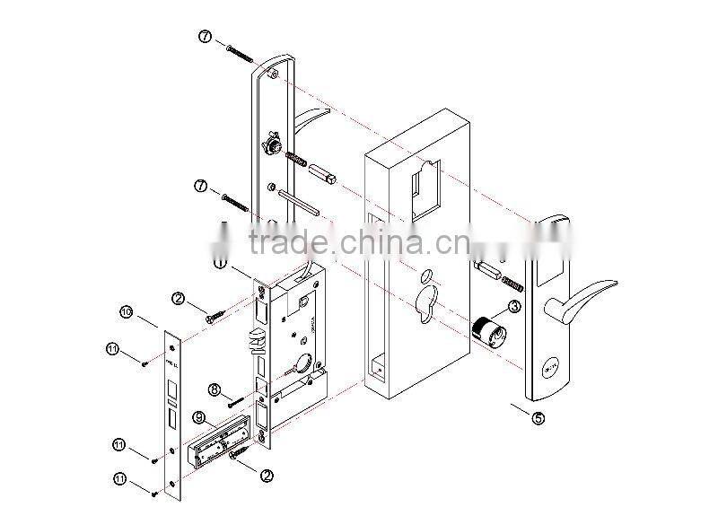 magnetic card lock,magnetic card reader locks, magnetic card reader door lock, magnetic card key , magnetic stripe lock