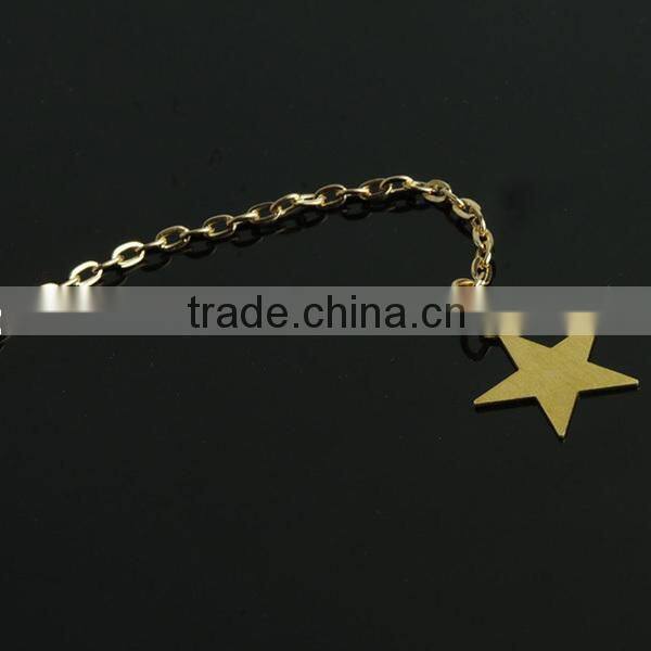 star gold long necklace jewelry, long tassel necklace