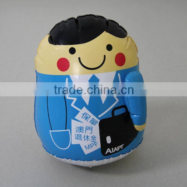 small punching bag design kids inflatable toy with logo printed for promotion