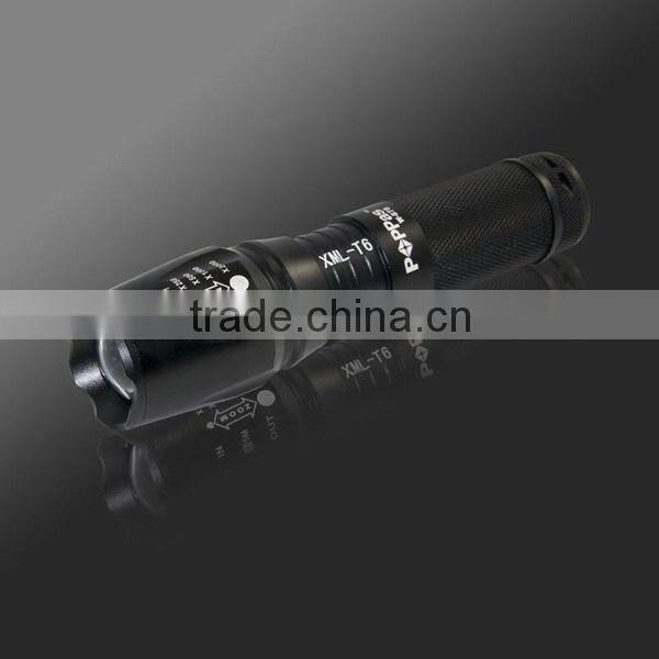 Hot Sale Super Bright 400Lm Rechargeable Zoom Aluminium torch lighter