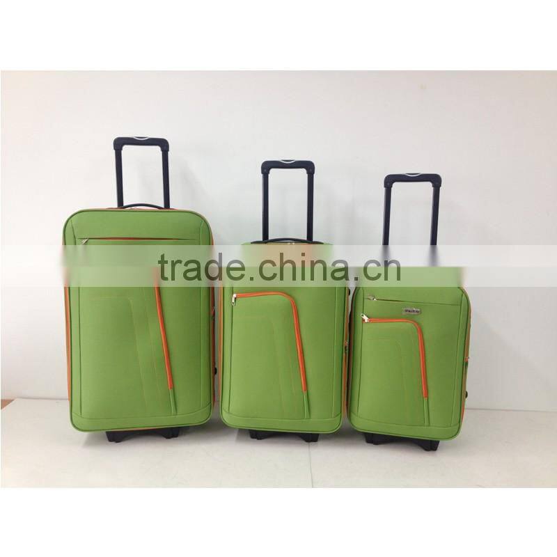 Packaging & Shipping 3pcs four wheels soft lugggae sets with spinner lugggae