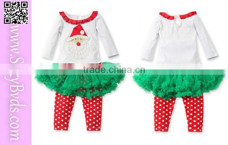 two pieces long sleeve beautiful christmas dresses for girls