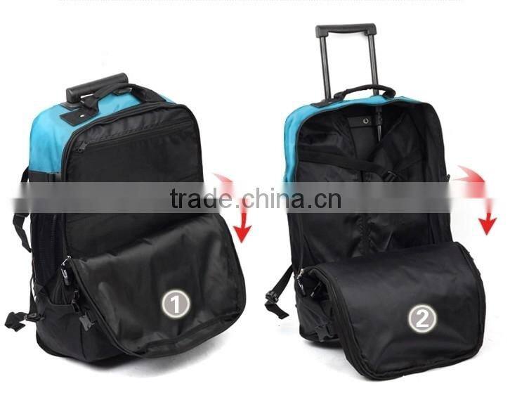 Polyester polo trolley travel bag for sale
