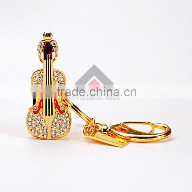 2GB 4GB 8GB Wedding Gift Jewelry Guitar Shape USB Pen Drive