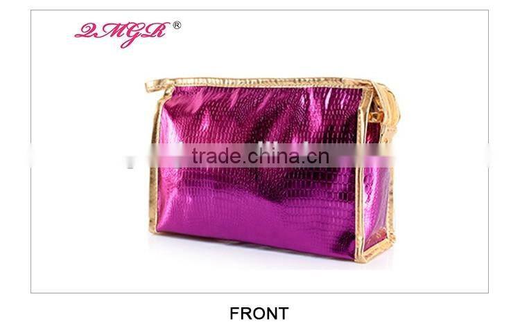 Wholesale fashion ladies PU cosmetic bag