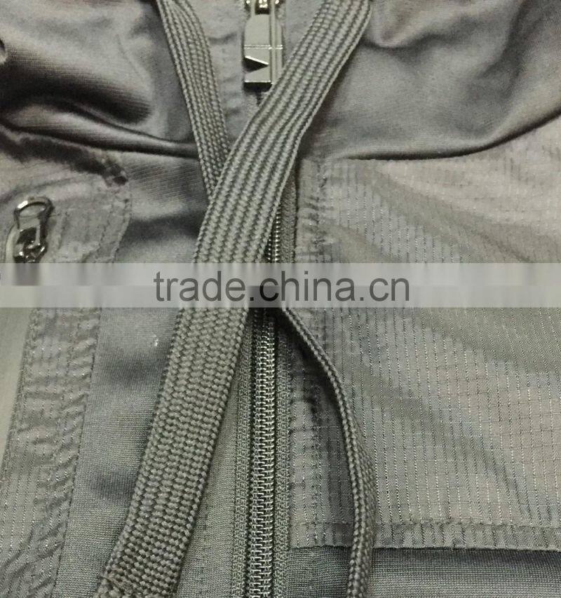 plain black windbreaker jacket