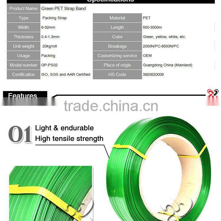 China manufacturer brand PET Packing Strap with advanced equipment