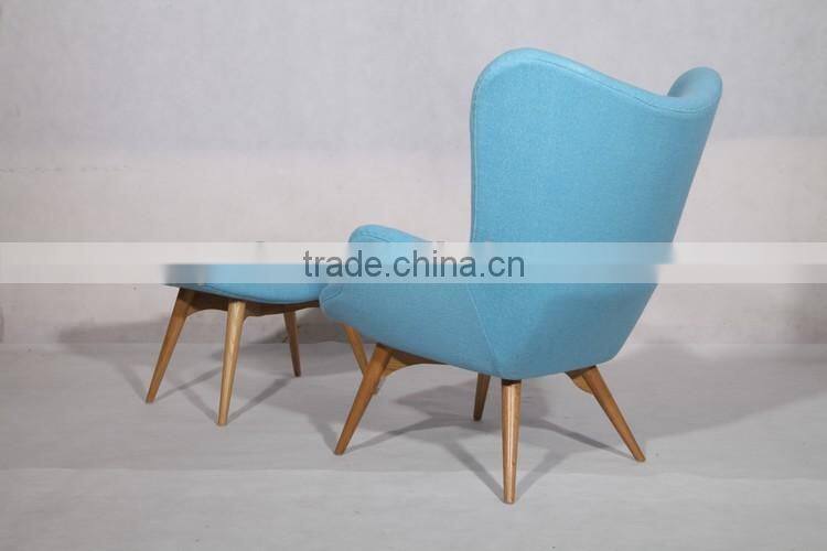 Hotel furniture chaise lounge chair grant featherston chair with footrest sale