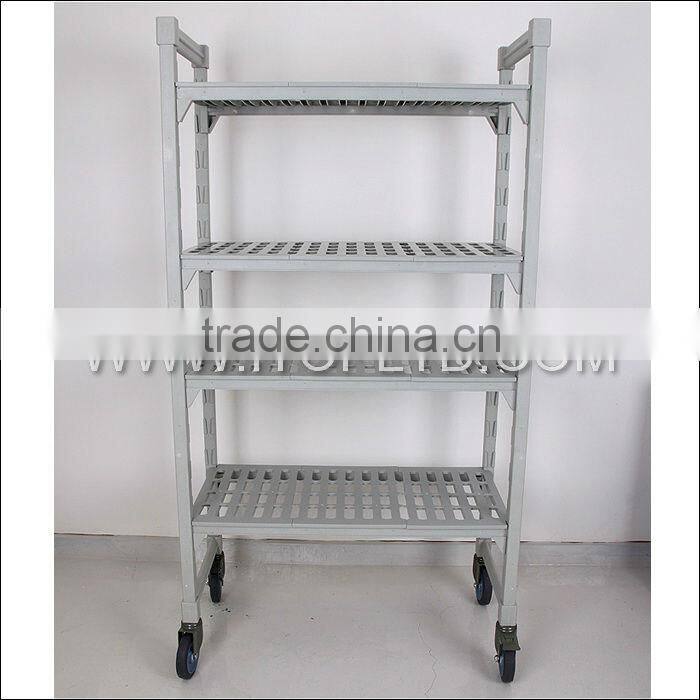 HOT SELL commercial shelving with wheels