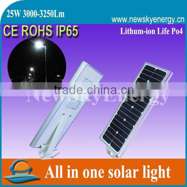 25W All In One Solar Street/Garden LED Light