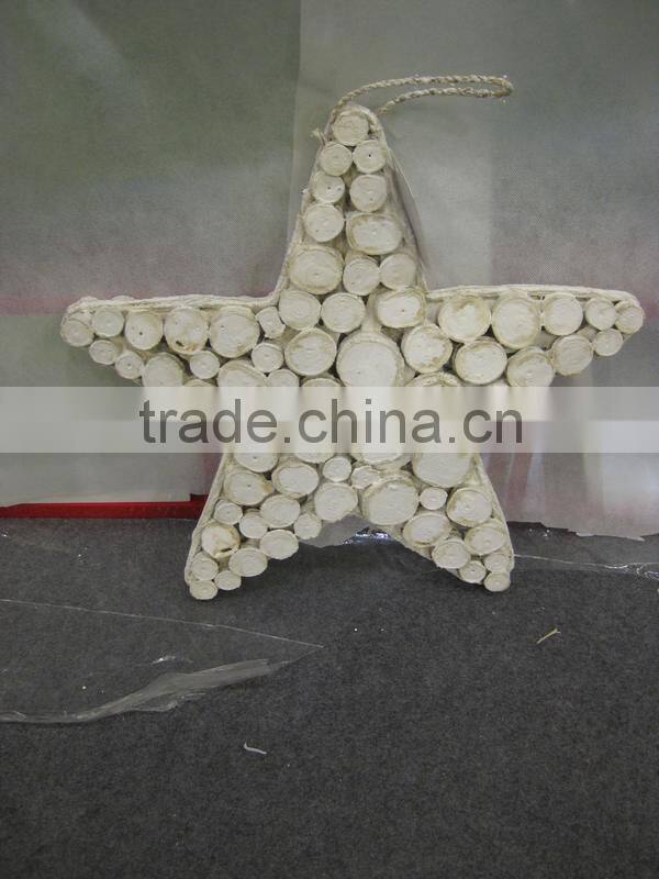 holiday decoration five star wicker Christmas tree decoration
