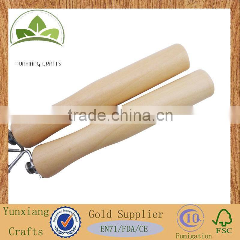 Jump Rope with Wooden Handle , Wooden Handle with Skipping Jump Rope
